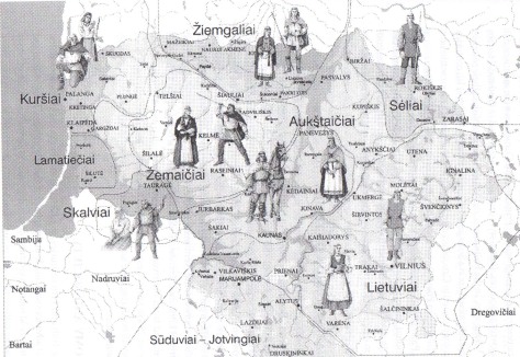 Baltic tribes from Lithuanian history book