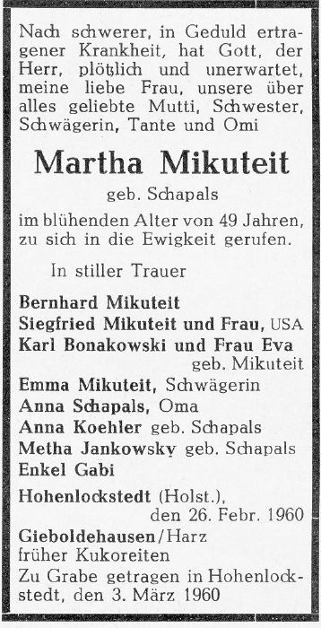 Martha Schapals Mikuteit