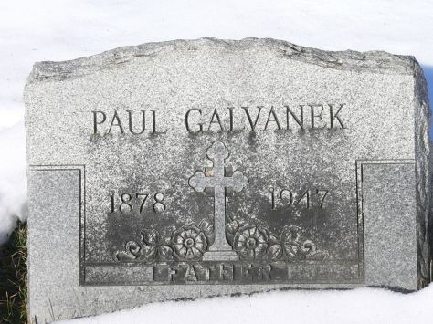Paul Galvanek grave stone