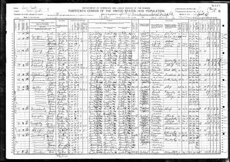 Edelowitz family in 1910 census